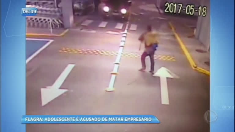 Vídeo: Menor é acusado de estrangular empresário em estacionamento de supermercado