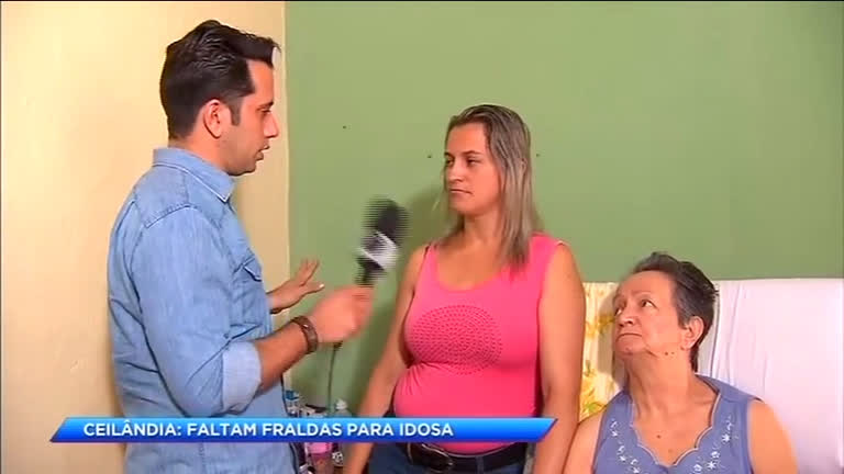 Vídeo: Faltam fraudas para idosa no DF