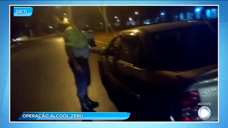 Vídeo: Operação álcool zero tenta tirar motoristas bêbados das ruas