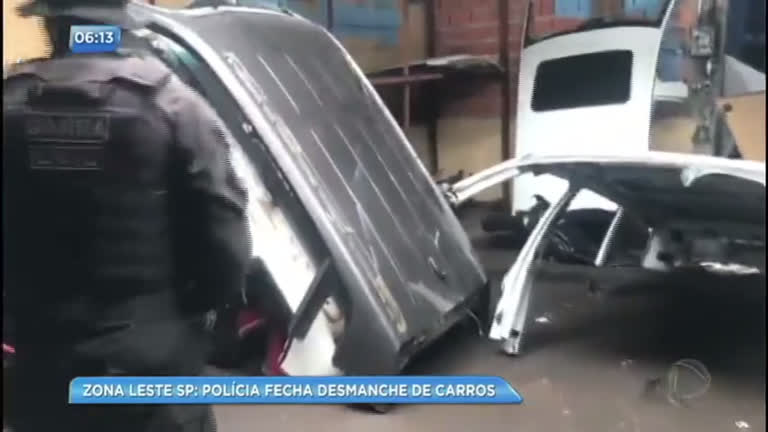 Vídeo: Polícia prende criminosos que faziam desmanche de carros na Zona Leste de São Paulo