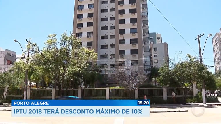 Vídeo: Porto Alegre: IPTU 2018 terá desconto máximo de 10%