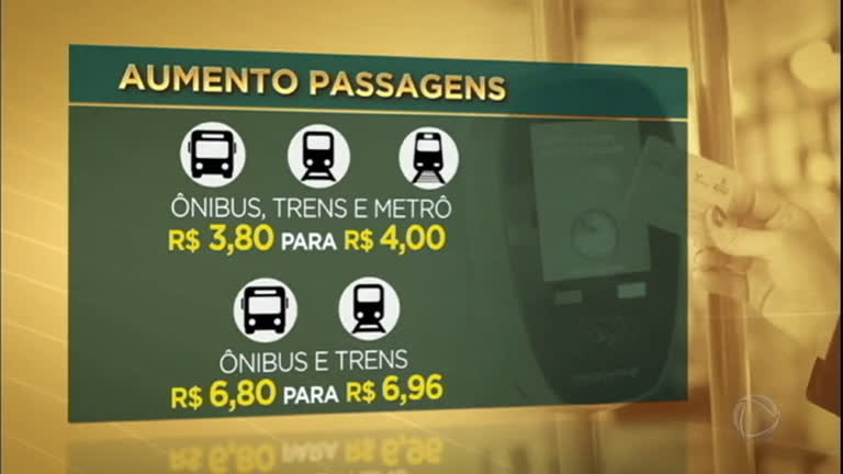 Vídeo: Ônibus, Metrô e trens da CPTM têm reajuste da tarifa em São Paulo
