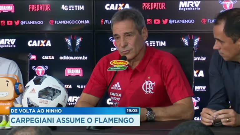 Vídeo: Paulo César Carpegiani é apresentado como novo técnico Flamengo