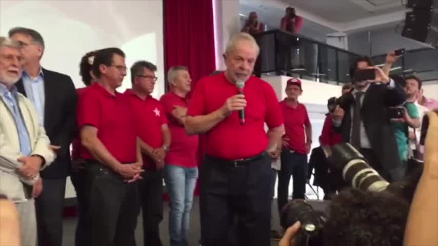 Vídeo: Lula discursa em sindicato dos Metalúrgicos em São Bernardo do Campo