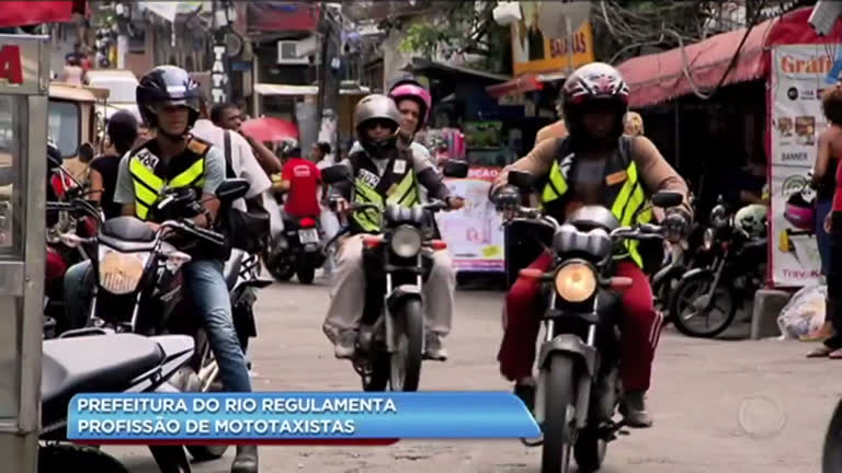 Vídeo: Prefeitura do Rio regulamenta profissão de mototaxistas