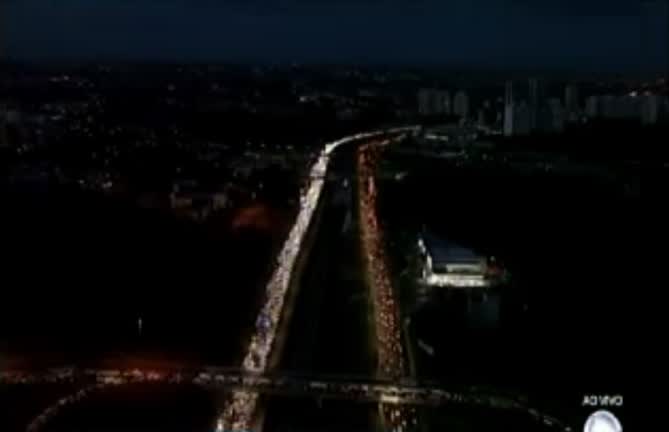 Vídeo: Imagens aéreas: apagão deixa trânsito de Salvador em colapso