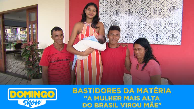 Vídeo: Veja os bastidores da matéria com a mulher mais alta do Brasil
