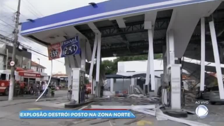 Vídeo: Explosão destrói posto de combustível na Zona Norte de São Paulo