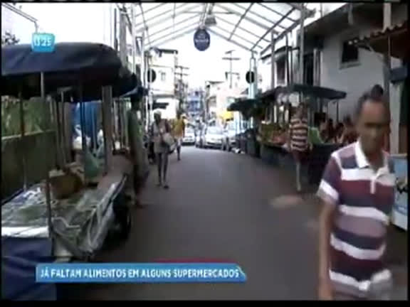 Vídeo: Supermercados e feiras de Salvador começam a ficar desabastecidos