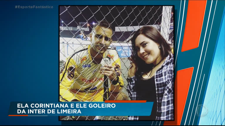 Vídeo: Corintiana se divide na torcida pelo time e pelo marido no Inter de Limeira