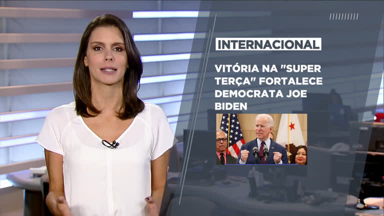 Vídeo: Boletim R7: Vitória na Superterça fortalece democrata Joe Biden