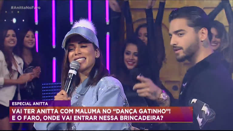 Vídeo: Maluma e Anitta cantam sucesso no Hora do Faro