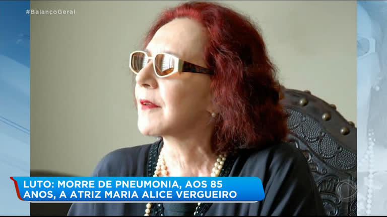 Segundo grado Nervio marca Atriz Maria Alice Vergueiro morre aos 85 anos vítima de pneumonia -  RecordTV - R7 Balanço Geral