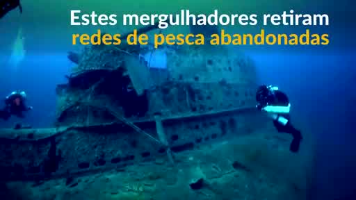 Vídeo: Submarino da 2ª Guerra ressurge debaixo de 'redes fantasmas'