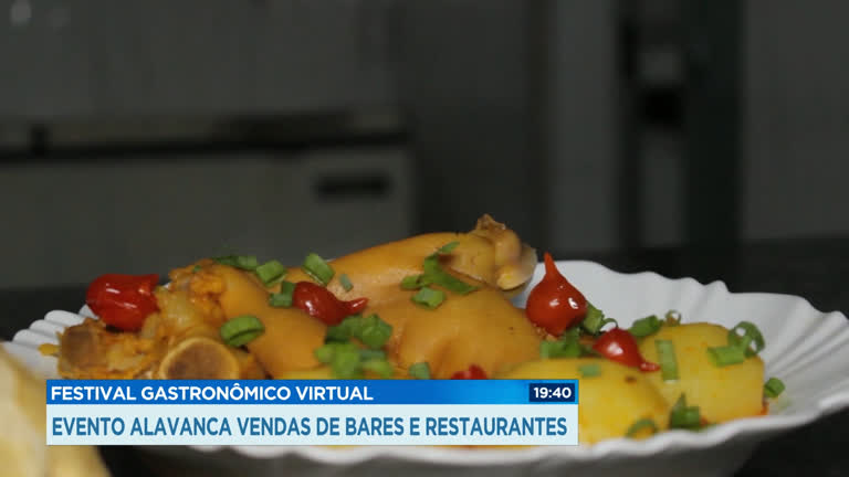 Vídeo: Mateus Leme (MG) faz festival gastronômico com vendas online