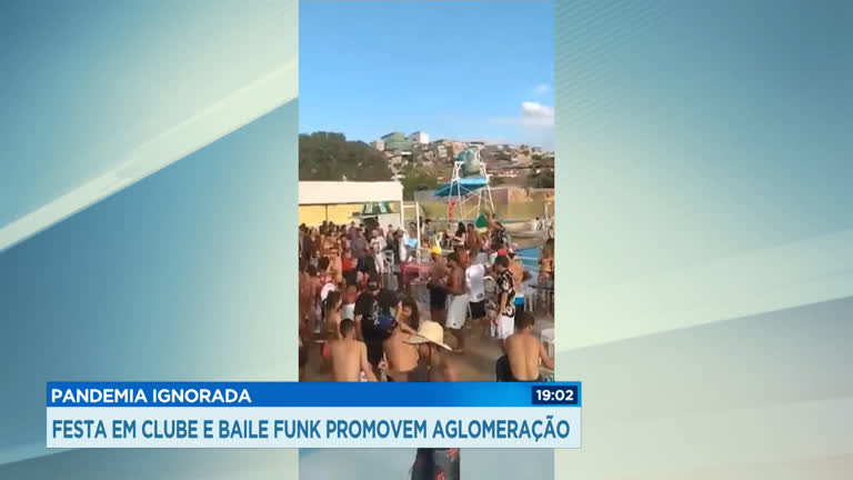 Vídeo: Fim de semana em BH teve aglomerações em baile funk e clube