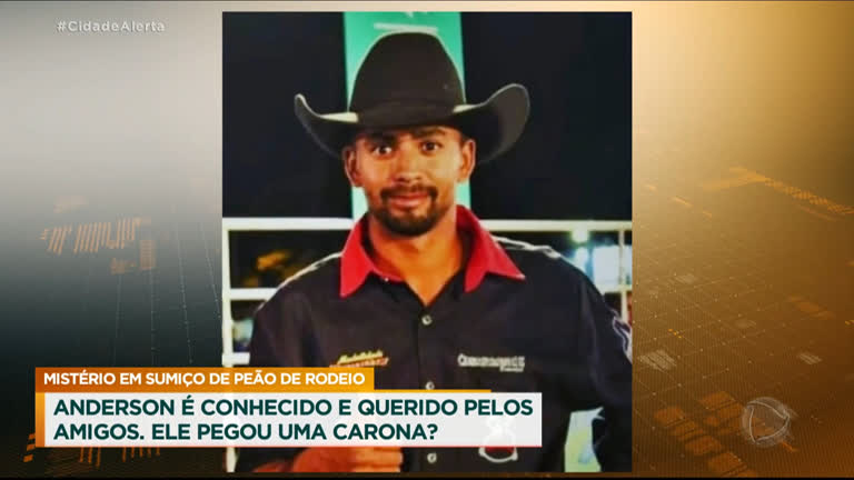 Peão de rodeio, Anderson Cardoso, some e família pede ajuda - RecordTV - R7  Cidade Alerta