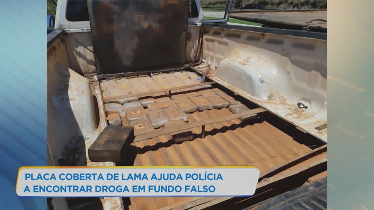 Vídeo: PRF apreende cocaína escondida em fundo falso de caminhonete em MG