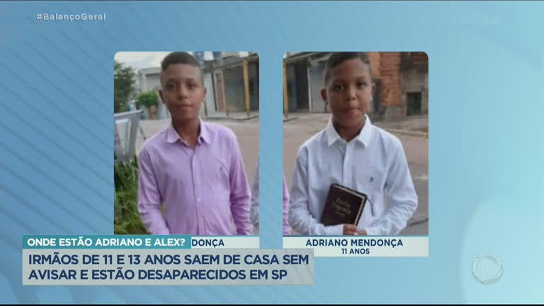 Vídeo: Irmãos saem de casa sem avisar a mãe e desaparecem em Guarulhos (SP)