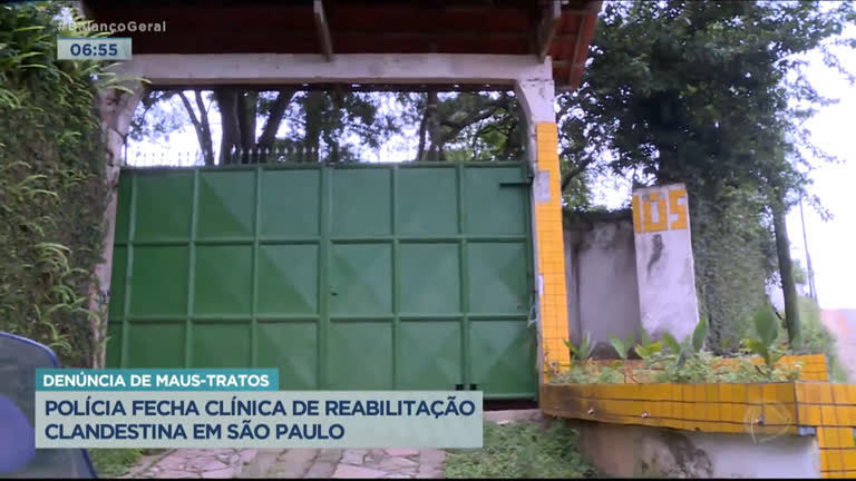 Vídeo: Polícia fecha clínica de reabilitação clandestina na Grande São Paulo