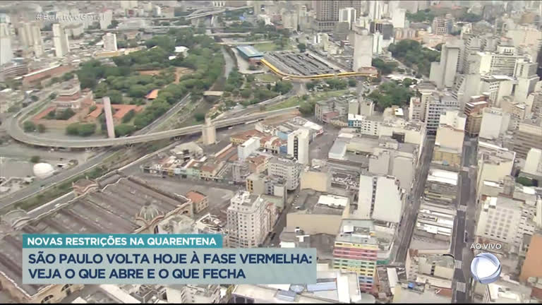Vídeo: Saiba quais estabelecimentos funcionarão na Fase Vermelha em São Paulo