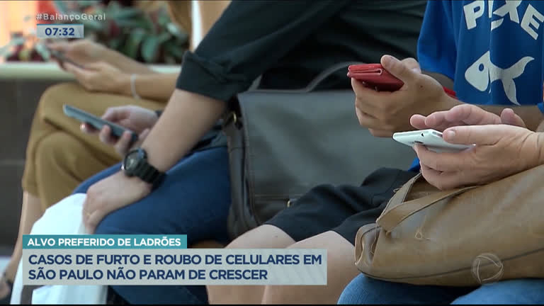 Vídeo: Casos de furto e roubo de celulares têm aumento de 33% em São Paulo