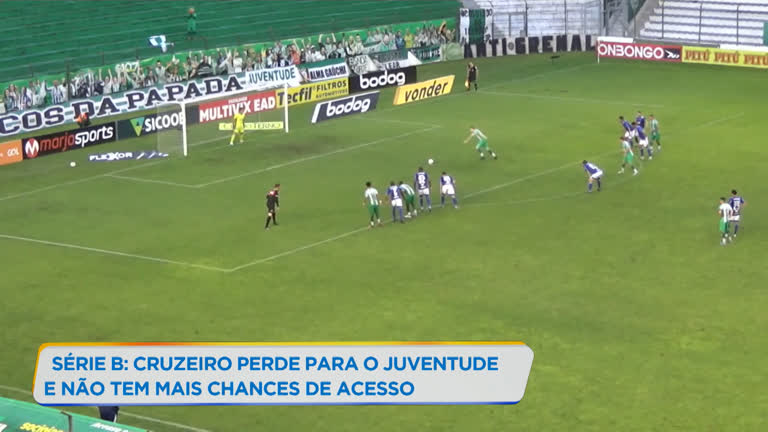 Vídeo: Cruzeiro perde para o Juventude e não tem mais chances de subir