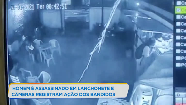 Vídeo: Homem é assassinado em lanchonete de Belo Horizonte