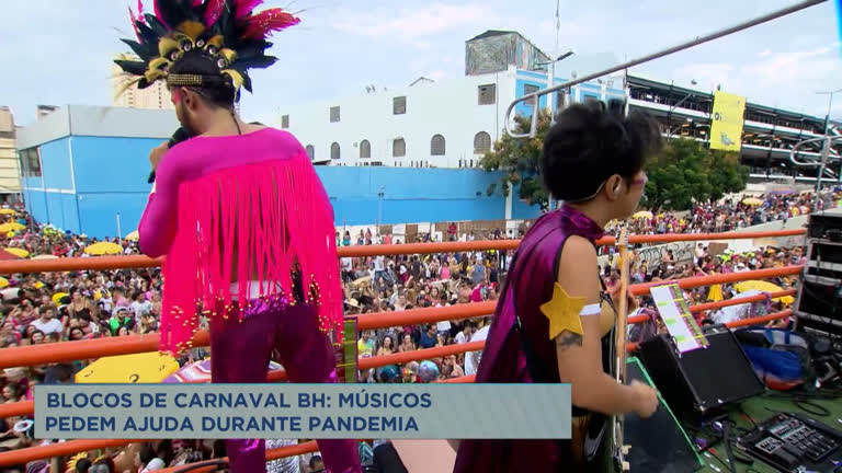 Vídeo: Blocos de carnaval de BH pedem ajuda durante pandemia