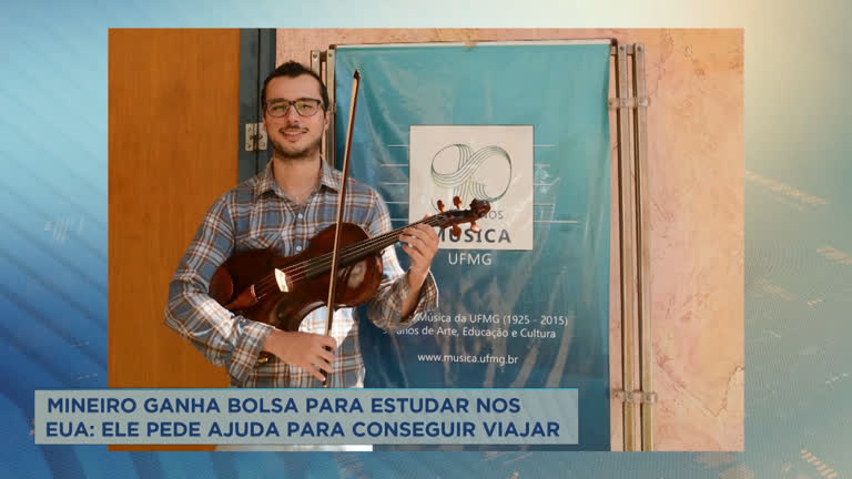 Vídeo: Músico ganha bolsa de estudos nos EUA e pede ajuda para viajar