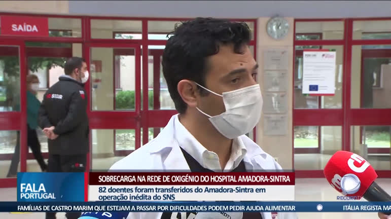 Vídeo: Sobrecarga na rede de oxigénio do Amadora-Sintra