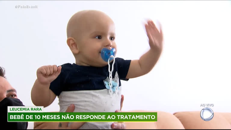 Vídeo: Família de bebê com leucemia rara pede ajuda para tratá-lo fora do Brasil