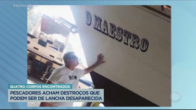 Vídeo: Pescadores encontram destroços que podem ser de lancha desaparecida no Rio