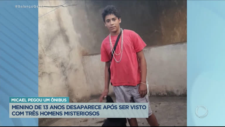 Vídeo: Menino de 13 anos desaparece após ser visto com homens misteriosos