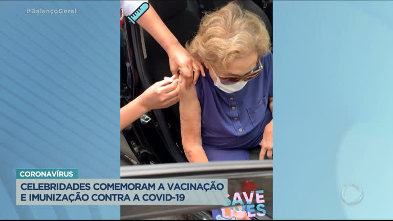 Vídeo: Celebridades comemoram vacinação contra o coronavírus