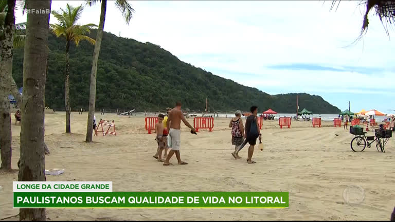 Vídeo: Paulistanos buscam melhor qualidade de vida no litoral de SP
