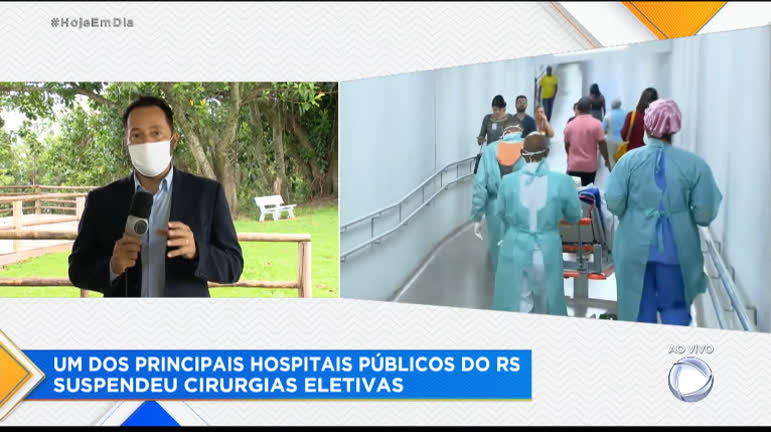 Vídeo: Hospital gaúcho suspende cirurgias eletivas após aumento nos casos de covid-19