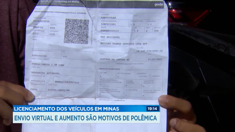 Vídeo: Motoristas reclamam da emissão do CRLV virtual em Minas Gerais