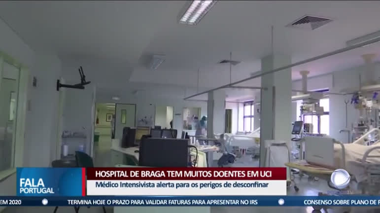Vídeo: Hospital de Braga tem muitos doentes em UCI