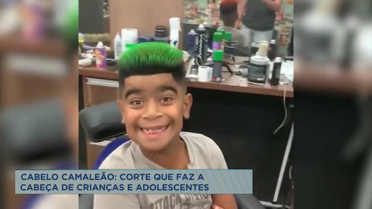 Corte de deals cabelo camaleão