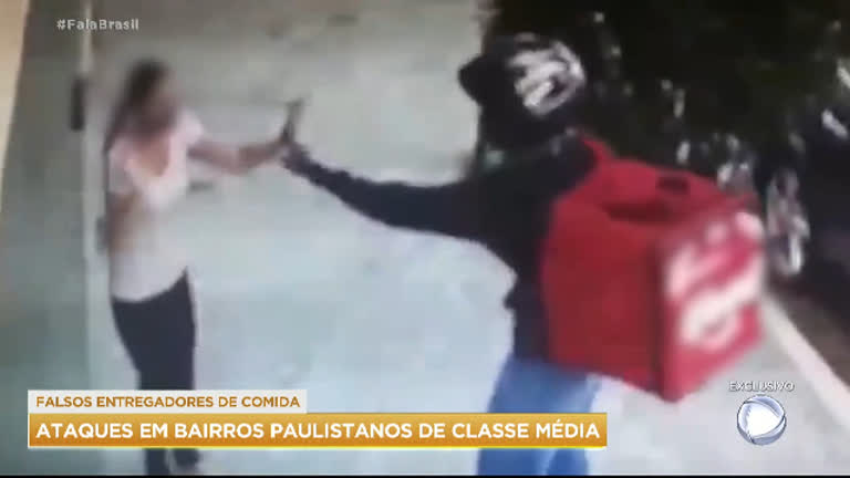 Vídeo: Falsos entregadores de comida promovem séries de ataques em bairros de classe média em SP