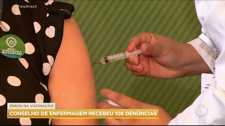 Vídeo: Conselho de Enfermagem já recebeu 108 denúncias por erro na vacinação