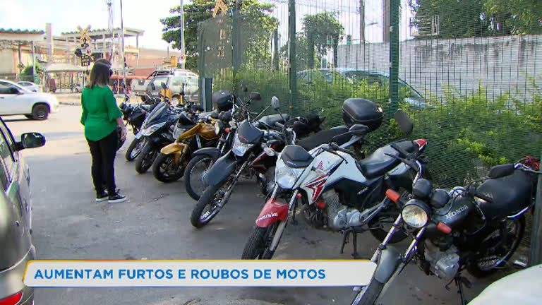 Vídeo: Furtos e roubos de motos aumentam na Grande BH
