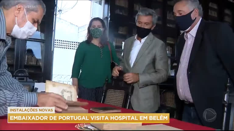 Vídeo: Embaixador de Portugal no Brasil visita hospital em Belém (PA)