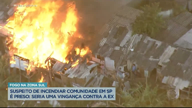 Vídeo: Incêndio atinge comunidade no Capão Redondo, Zona Sul de SP