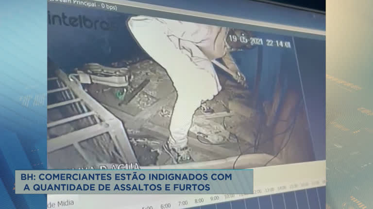 Vídeo: Comerciantes denunciam furtos em série em bairro de BH
