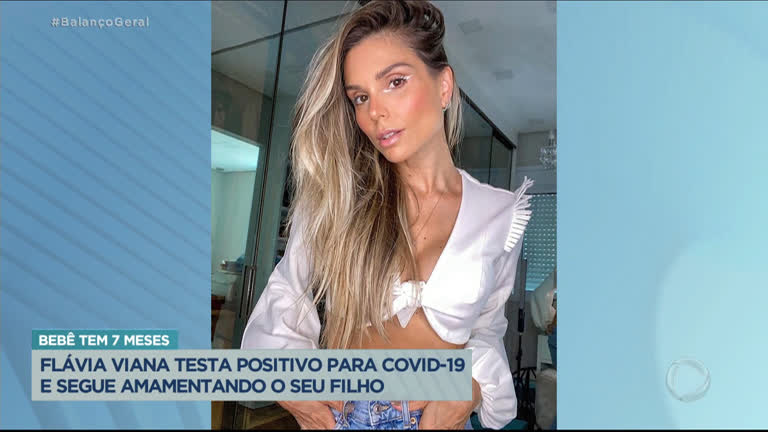 Vídeo: Flávia Viana é criticada por continuar a amamentar o filho depois de testar positivo para a covid-19