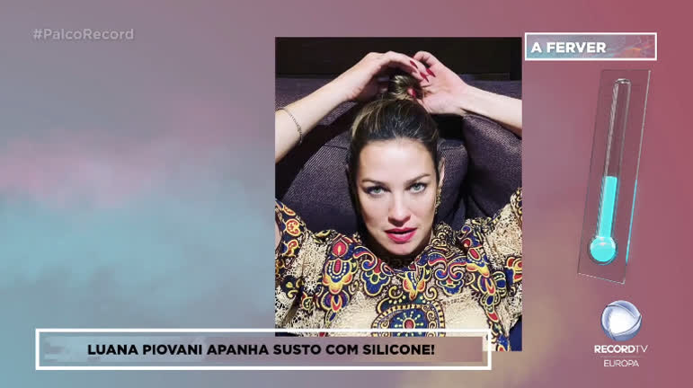 Vídeo: Luana Piovani apanha susto com silicone