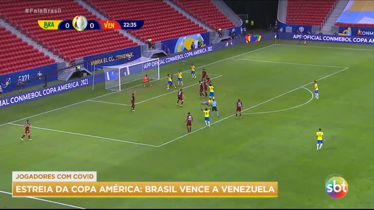 Vídeo: Brasil vence Venezuela na estreia da Copa América