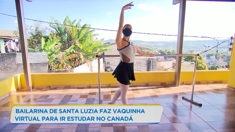 Vídeo: Bailarina mineira faz vaquinha virtual para estudar no Canadá